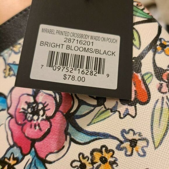 Nanette Lepore Mirabel Floral Printed Crossbody With Add On Pouch NWT $78 - Picture 6 of 6